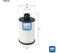 UFI FILTERS 25.088.00 Spin-On Oil Filter