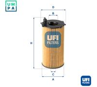 UFI 25.167.00 Oil filter