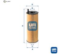 UFI OIL FILTER 25.168.00