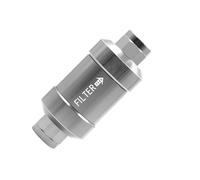 Oil Filter - 4 Way Aluminum Alloy Filter | Permanent Mesh Display, Direct Flow Oil Methanol Purifier, Universal Industrial Strainer, No Radiator Replacement for Burner, Generator