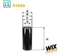 OIL FILTER 51660 FOR VOLVO D12A340/D12D340/D12C340/D12D380/D12C380 12.1L 6cyl