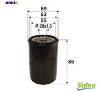 VALEO 586013 Oil filter