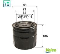 VALEO 586018 Oil filter