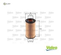 VALEO 586501 Oil filter