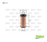 VALEO 586529 Oil filter