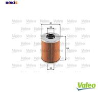 VALEO 586535 Oil filter