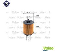 VALEO 586563 Oil filter