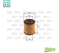 VALEO 586566 Oil filter