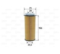 VALEO 586603 Oil filter