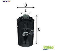 VALEO 728739 Oil filter