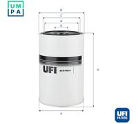 UFI 80.016.00 Hydraulic Filter, steering system