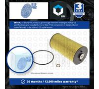 Oil Filter Inc Seal Rings Fits Ssangyong Korando Musso Blue Print ADG02138