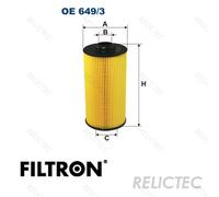 FILTRON OE 649/3 Oil filter