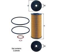 MAHLE OX 137D1/S Oil Filter - Oil Filter with Gasket / Gasket Set