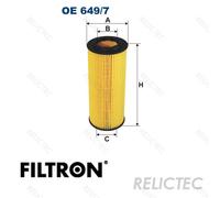 Oil Filter BMW Alpina:E46,E91,E90,E87,E65 E66 E67,E61,E60,E83,E39,E92,E81,3,5