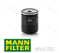 Mann Hummel OE Quality Replacement Engine Oil Filter W 712/6