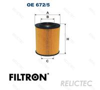 FILTRON OE 672/5 Oil filter