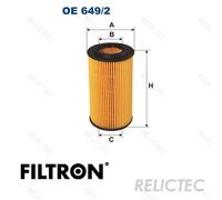 FILTRON OE 649/2 Oil filter