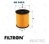 FILTRON OE 649/5 Oil filter