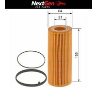 Oil Filter Bosch P9268 for Audi A5 S5 Cabrio Quattro TFSi 3.0 09-17
