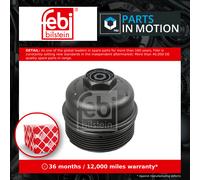 Oil Filter Cap fits SKODA SUPERB Mk3 1.6D 2.0D 2015 on Lid Cover 03N115433 Febi