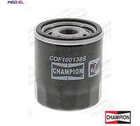 Champion Autoparts Oil Filter COF100138S - Spin-on, for Citroën Fiat Peugeot Subaru Suzuki Toyota VW