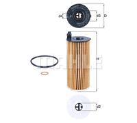 Oil filter Filter Insert OX 813/2D KNECHT for BMW TOYOTA