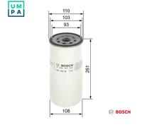 OIL FILTER F 026 407 043 FOR VOLVO D12A340/D12D340/D12C340/D12D380 12.1L 6cyl