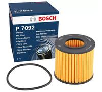 Bosch P7092 Car Oil Filter - Separates Soot and Metal Particles from Engine Oil - Provides Reliable Engine Lubrication