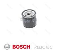 BOSCH Oil Filter for Fiat Punto D 188A3.000 1.9 September 1999 to September 2012