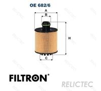 FILTRON OE 682/6 Oil filter