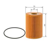 Oil filter Filter Insert 1 457 429 271 BOSCH for NISSAN RENAULT OPEL