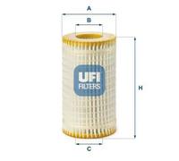 Oil filter Filter Insert 25.059.00 UFI for PUCH MERCEDES-BENZ CHRYSLER
