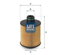 UFi Oil Filter 25.061.00 - Spin-On, Fits Lancia Opel Peugeot Piaggio Saab Suzuki Vauxhall