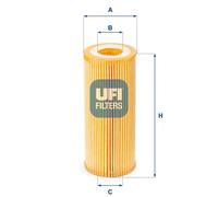 Oil filter Filter Insert 25.065.00 UFI for FIAT ALFA ROMEO