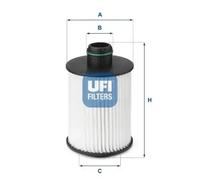 Oil filter Filter Insert 25.093.00 UFI for SAAB OPEL CHEVROLET