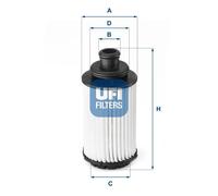 Oil filter Filter Insert 25.118.00 UFI for OPEL INSIGNIA A INSIGNIA A Saloon