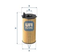 UFI 25.167.00 Oil filter