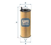UFI OIL FILTER 25.168.00