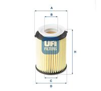 Oil filter Filter Insert 25.178.00 UFI for MERCEDES-BENZ INFINITI