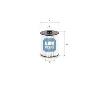 25.228.00 Oil Filter Service Engine Vehicle Car Replacement Spare Part By UFI