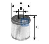 UFI 25.553.00 Oil filter