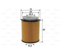 Oil filter Filter Insert 586618 VALEO for MERCEDES-BENZ INFINITI