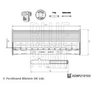 Blueprint ADBP210103 Oil Filter Replacement Fits Genesis GV70 Kia Sorento