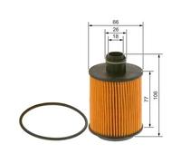 Bosch P7095 Car Oil Filter - Separates Soot and Metal Particles from Engine Oil - Provides Reliable Engine Lubrication