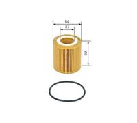 Bosch P7177 Car Oil Filter - Separates Soot and Metal Particles from Engine Oil - Provides Reliable Engine Lubrication