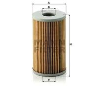 Oil filter Filter Insert H 720 x MANN-FILTER for MERCEDES-BENZ PUCH