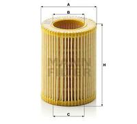 Oil filter Filter Insert IEC 60417-6183 mechanical expertise required HU 714 x