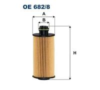 Filtron Oil Filter OE 682/8 - Fits Alfa Romeo Giulia, Stelvio (71779389)