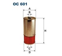 Oil filter Filter Insert OC 601 FILTRON for MERCEDES-BENZ PUCH